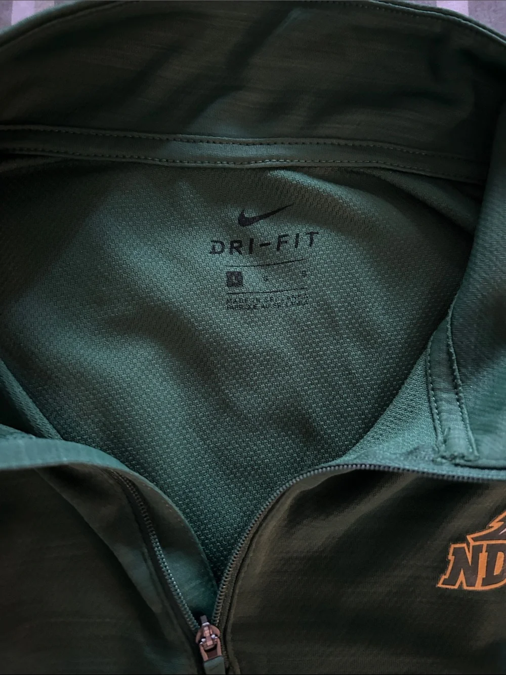 Nike Green NDSU Quarter-Zip Pullover